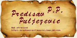 Predisav Puljezević vizit kartica